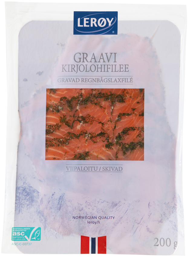 Graavikirjolohifilee siivu 200g ASC
