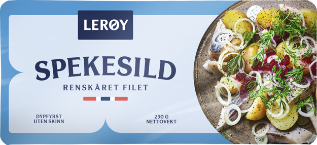 Spekesild produkt forpakning