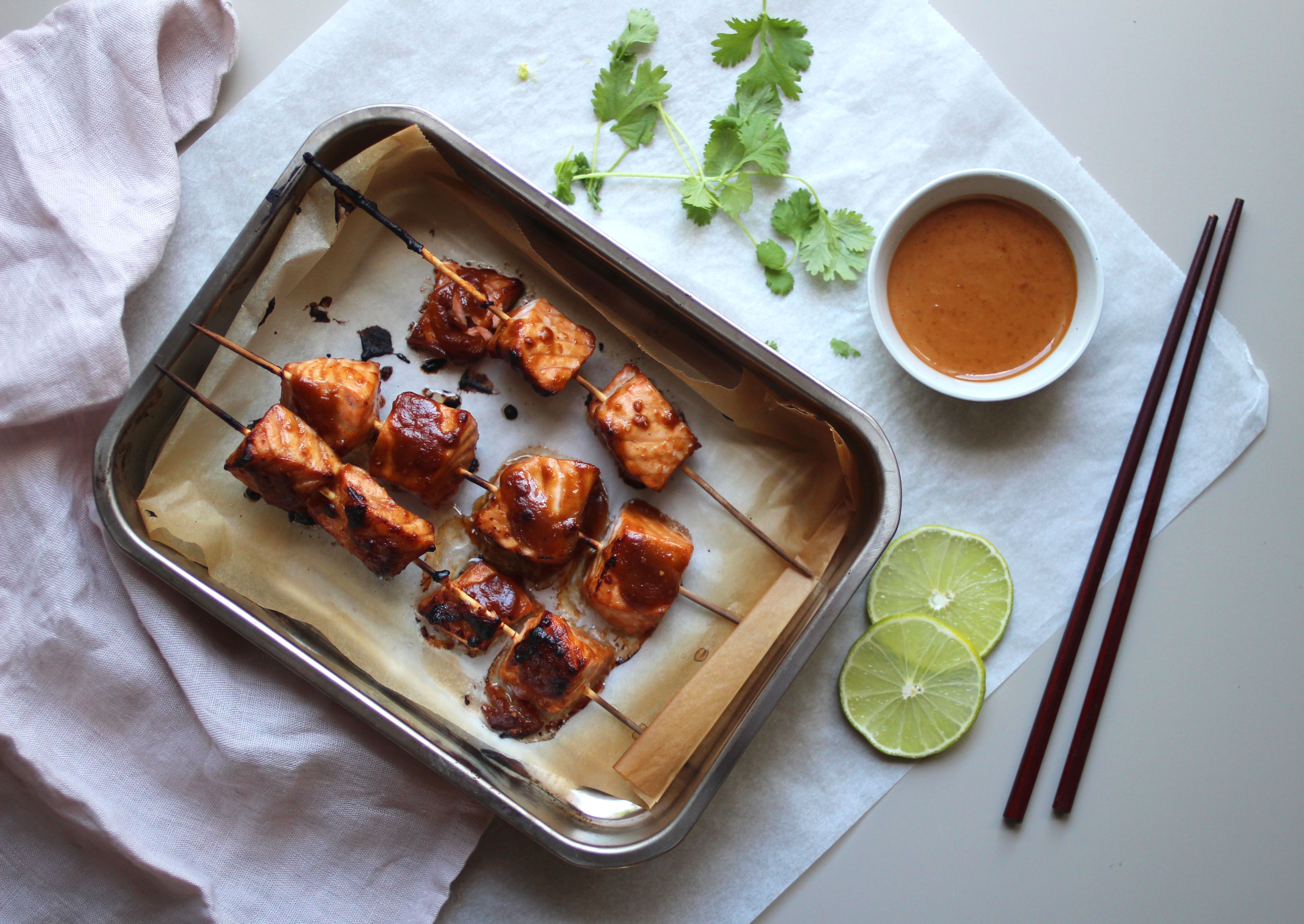 Grillspett med sataylax  