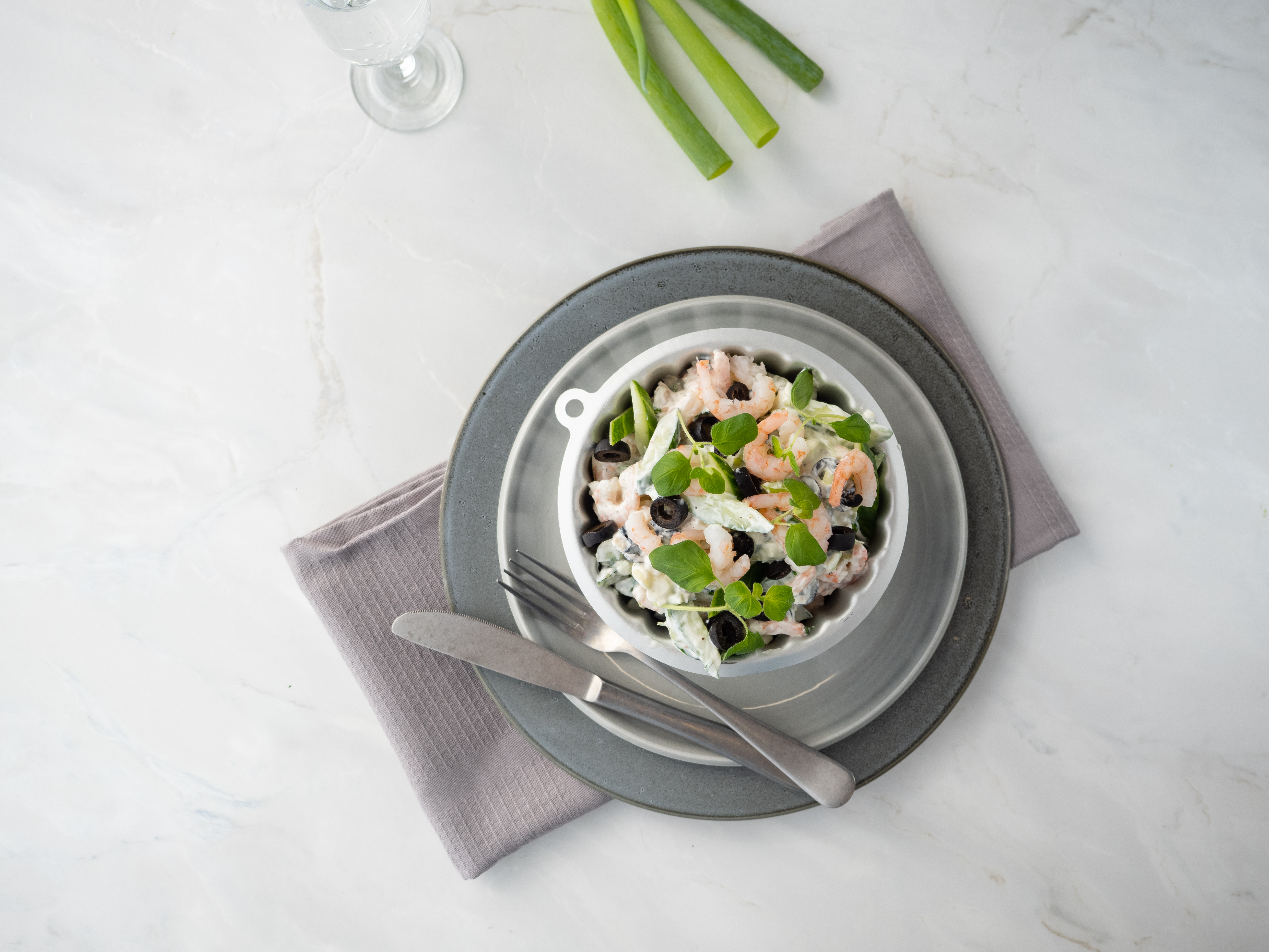 Rekesalat med oliven og oregano 